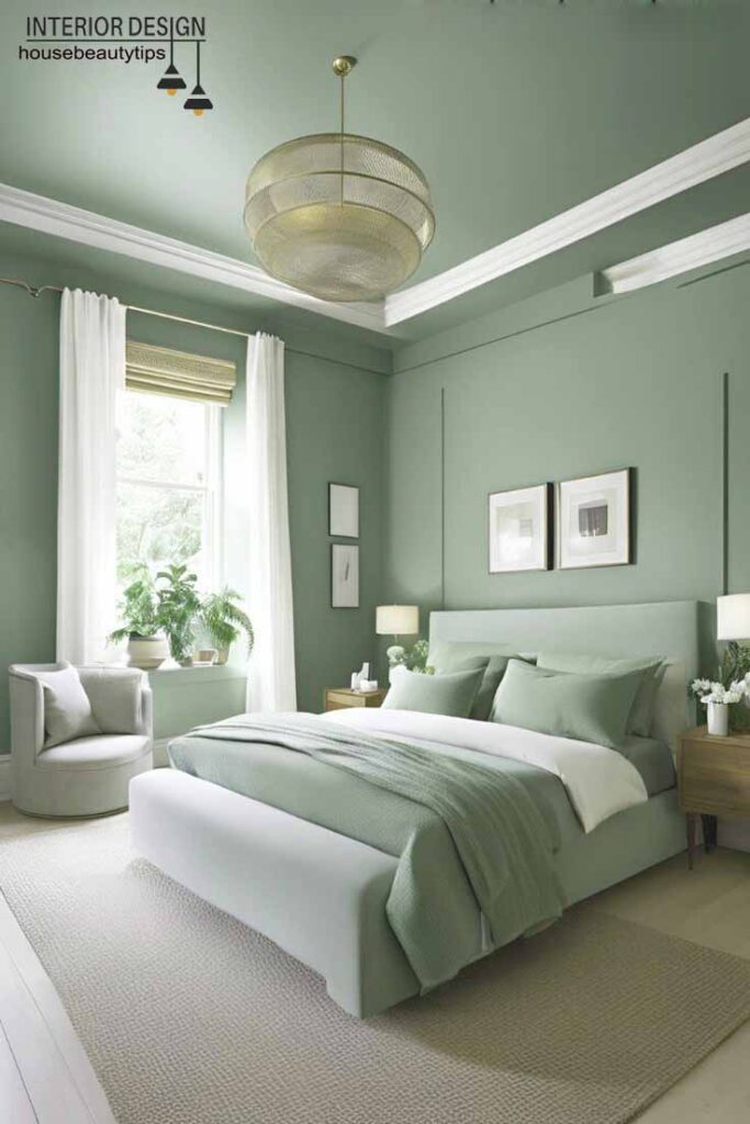 calming green bedroom designs (  green gray bedroom ideas  ) 