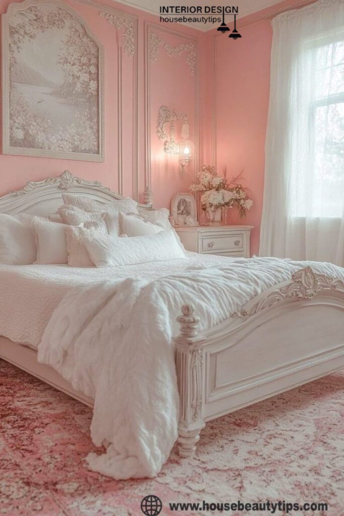 pink girl bedroom design