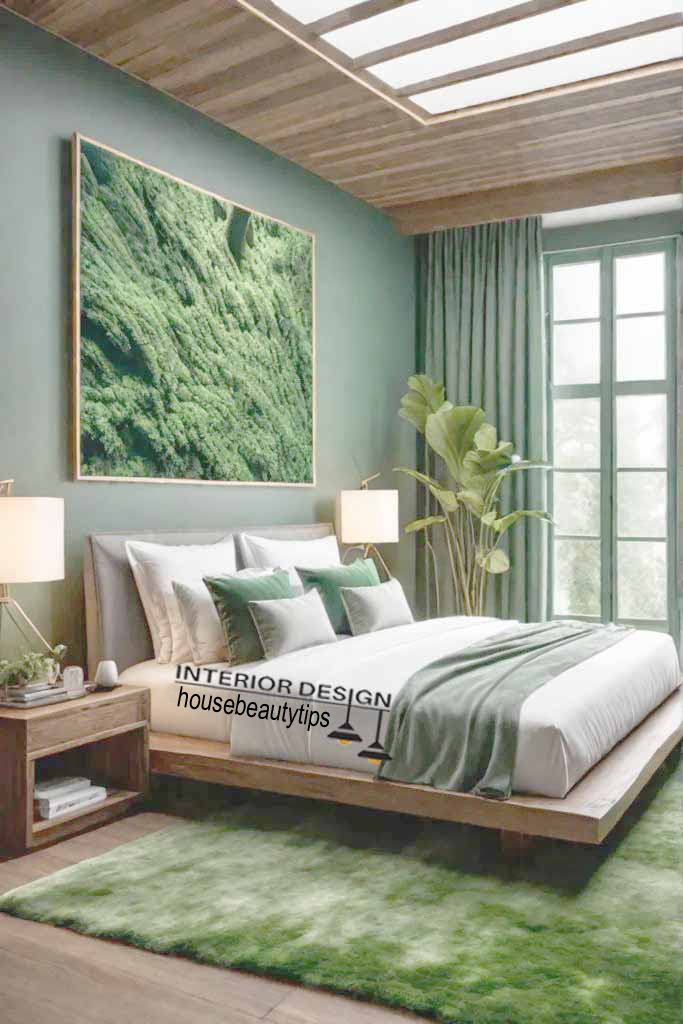 green bedroom accents (  green and gray bedroom  )