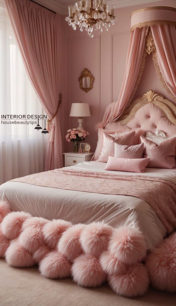 Pink Girl Bedroom Design.