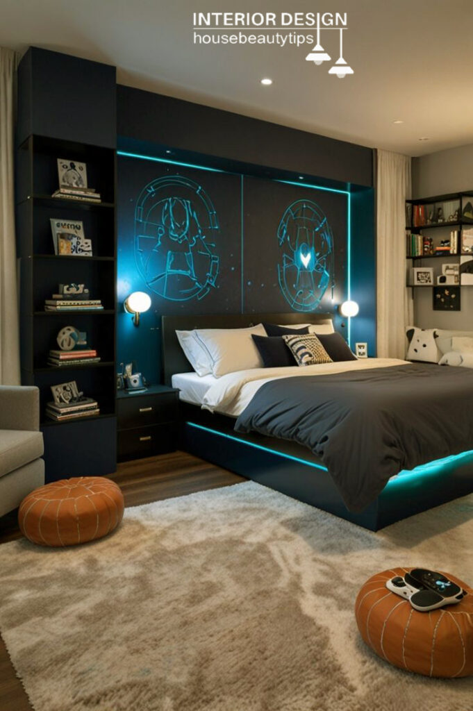 Futuristic Tech Bedroom