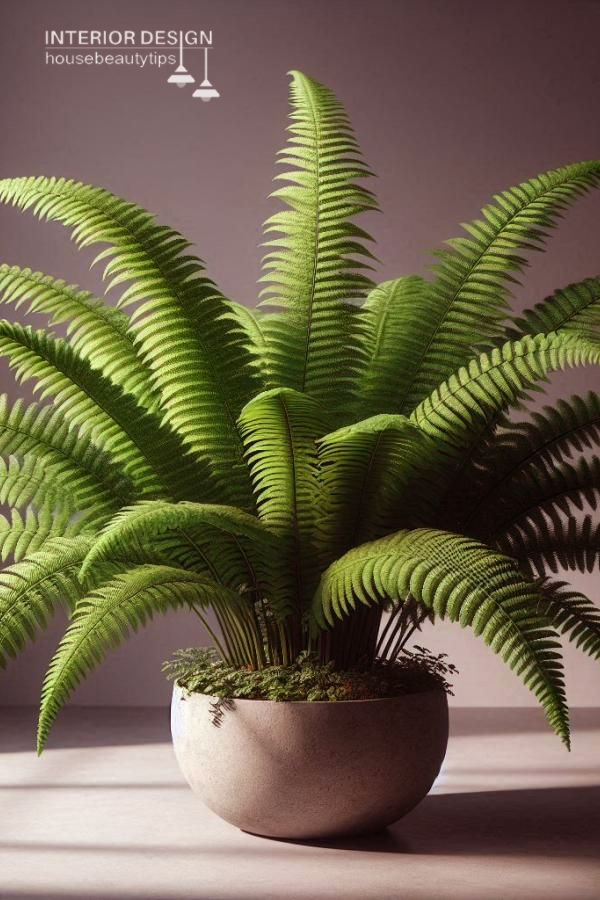 Rooted Boston Fern ( best bathroom plants with low light )