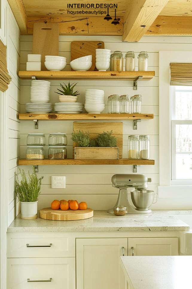 USA Open Shelving kitchens