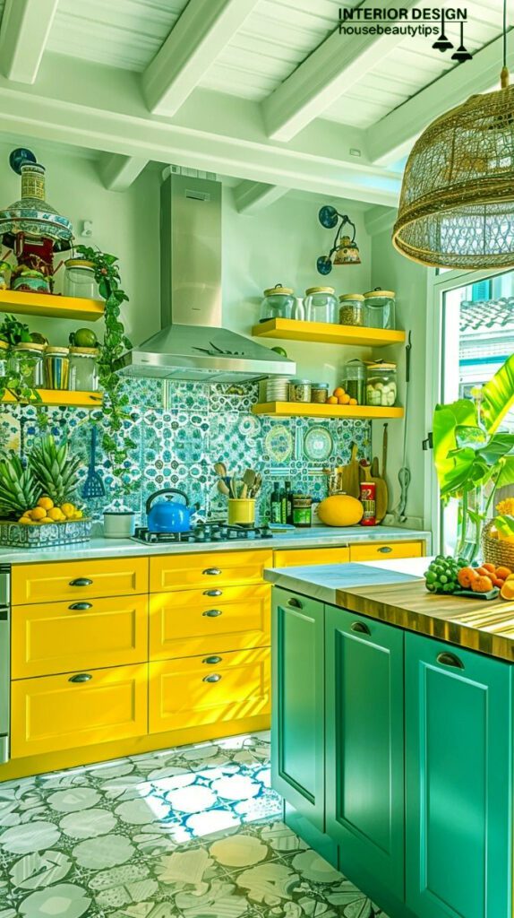 American kitchens with Embrace Bold Colors