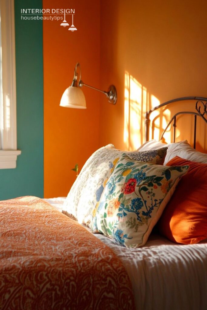 Accentuating Your Bedroom with Vibrant Hues