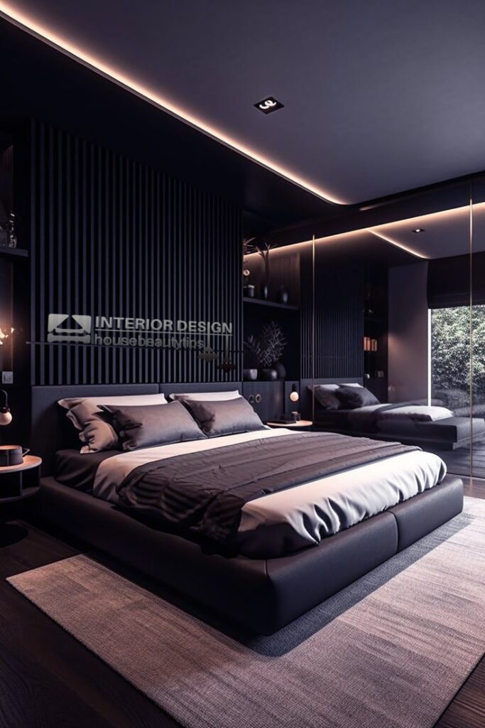 black bedroom design ideas ( black and cream bedroom decorating ideas )