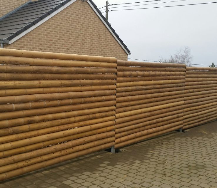 Horizontal Reed Fence