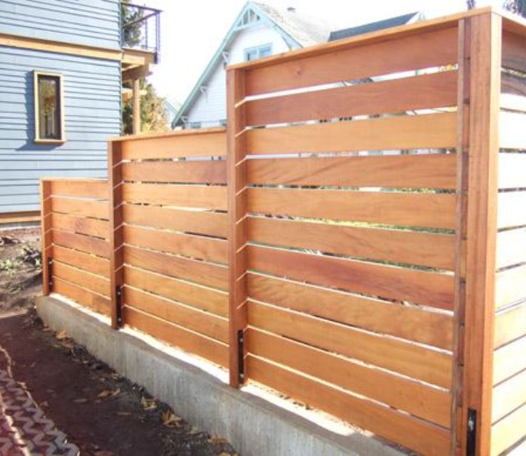 Horizontal Wood Fence