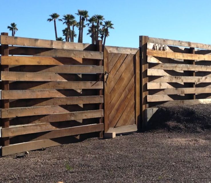 Woven Wood Fence